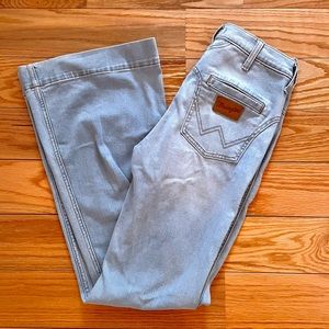 Wrangler Retro Light Wash High Rise Flare Jeans